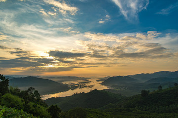 Clouds, mountains, rivers and natural beauty.