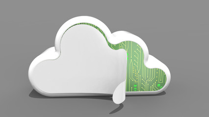 Internet Of Things concept 3D rendering