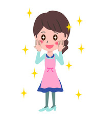 主婦　表情