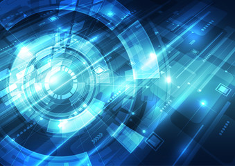 Abstract technology concept background, vector illustration