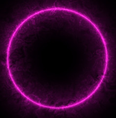Glowing spiral Shine round of line