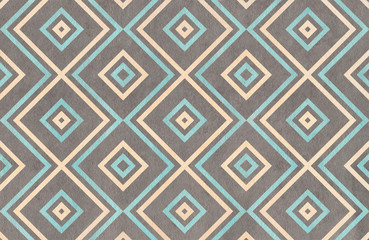 Watercolor geometrical pattern.