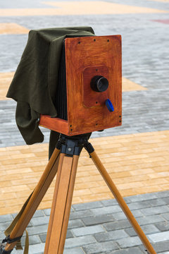 The old camera on street