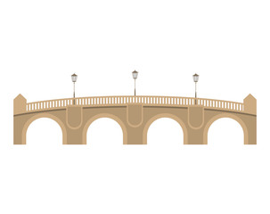 pont neuf bridge over white background. paris city design. vector illustration