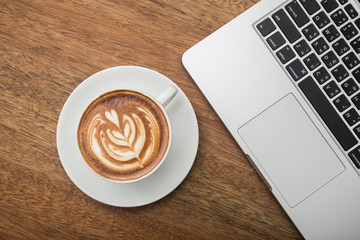 coffee and notebook