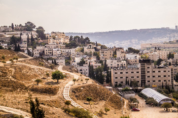 Fototapeta na wymiar Современный квартал в Иерусалиме