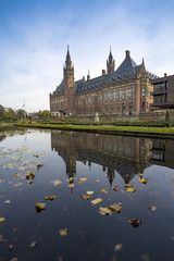 Obraz premium Beautiful building and most visited building in The Hague at Autumn season