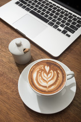 coffee and notebook