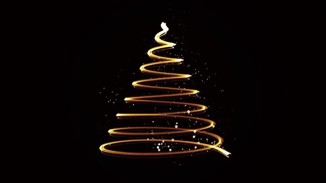 Christmas tree animation, Christmas background card 