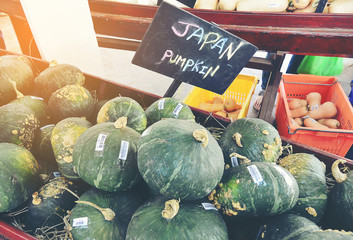japanese pumpkin on asian market