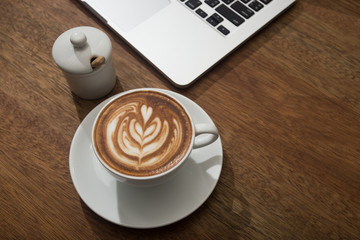 coffee and notebook