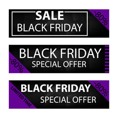 Black friday sale banner design