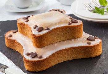Bollo de Pascuas, typical cake from the Asturias region in Spain