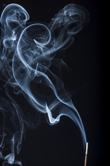 Fototapeta premium Smoke on a black background