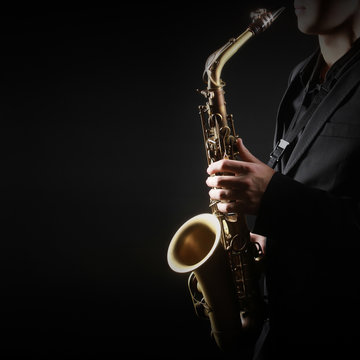 Saxophone Player Saxophonist Playing Sax alto