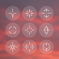 crosshairs pack, elements for game design