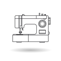 Line icon - sewing machine