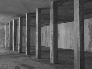 Dark concrete abstract architecture background
