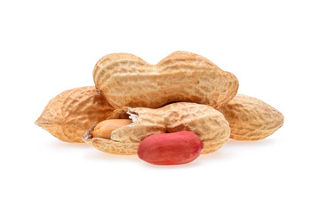 peanuts isolated on white background