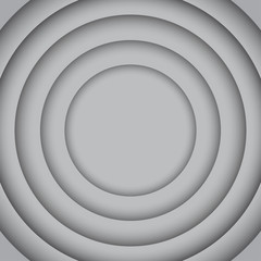 Obraz premium Vector Concentric Grey 6 Circle. Grey Background.