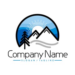 mountain vector logo