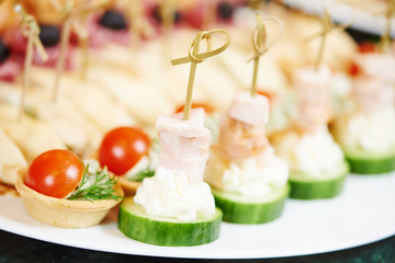 Delicious appetizer close-up