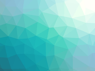 Fototapeta na wymiar Abstract blue teal gradient polygon shaped background