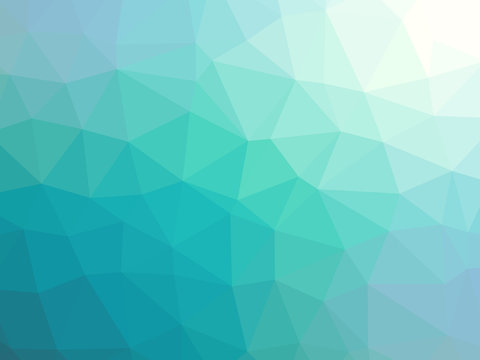 Abstract Blue Teal Gradient Polygon Shaped Background