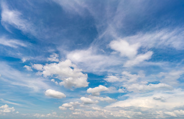 Cloud with blue sky