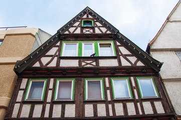 Houses in Oberkochen, Baden-Wurttemberg, Germany