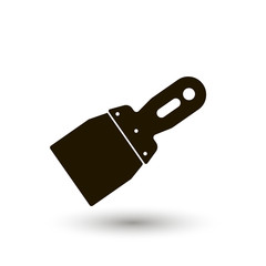 putty knife vector icon. workhouse vector icon