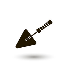 putty knife vector icon. workhouse vector icon