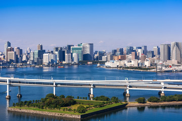 Fototapeta premium レインボーブリッジと東京ベイエリア