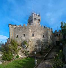 Fototapeta na wymiar Rocca Guaita in the Republic of San Marino. Italy.