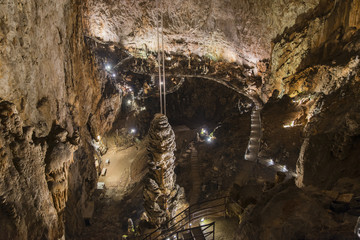 Details of the Grotta Gigante in Trieste Italy