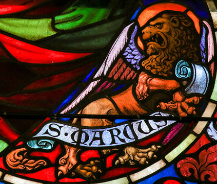 Stained Glass of St Mark the Evangelist