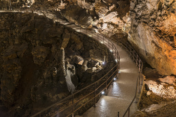 Details of the Grotta Gigante in Trieste Italy - obrazy, fototapety, plakaty