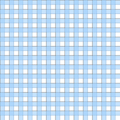 Fototapeta premium Blue white check plaid seamless pattern