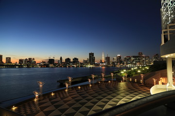 night view of TOKYO bay