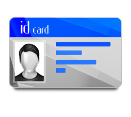 ID karta / awatar męski  - obrazy, fototapety, plakaty