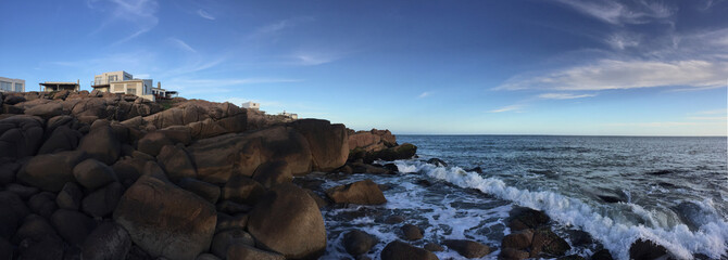 Uruguay, Rocha, Cabo Polonio Village in National Park. No electr