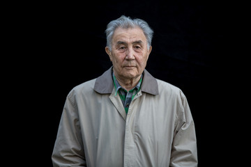 Portrait of a 90 year old man