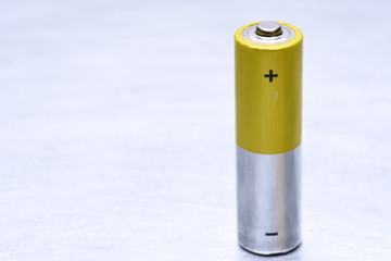 Single Old Alkaline Battery 