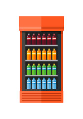 Showcase Refrigerator Drinks