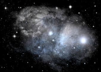 galaxy in a free space