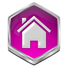 Home Button - 3D illustration