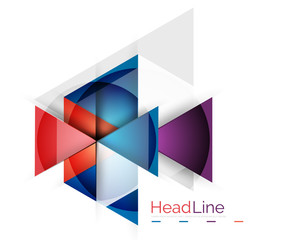 Fototapeta premium Triangle abstract background