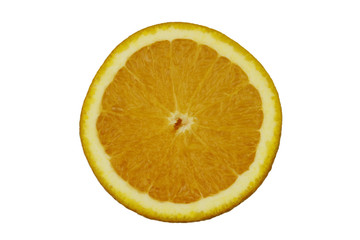 Orange on a white background