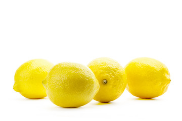 Lemon isolated on white