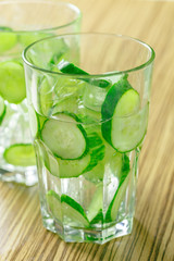 Lemonade with a cucumber